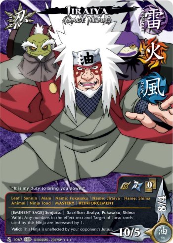 Jiraiya (Sage Mode) — Naruto CCG card n1067