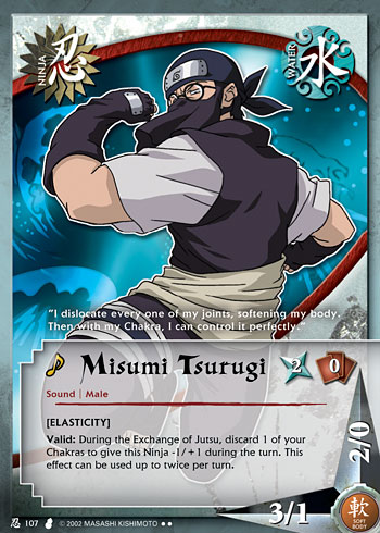 Misumi Tsurugi — Naruto CCG card n107
