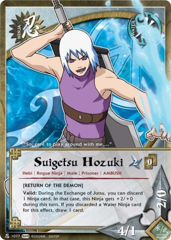 Suigetsu Hozuki — Naruto CCG card n1077