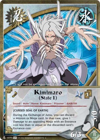 Kimimaro (State 1) — Naruto CCG card n1079
