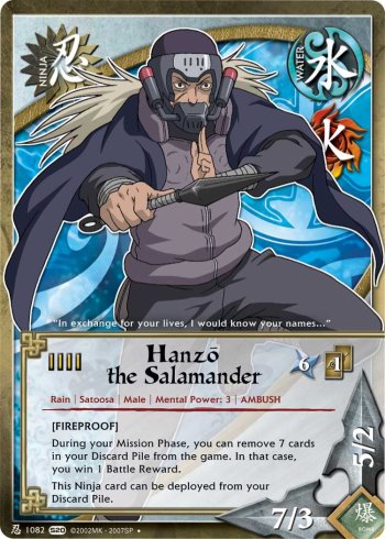 Hanzo the Salamander — Naruto CCG card n1082