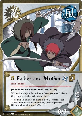 Father and Mother — Naruto CCG card n1089
