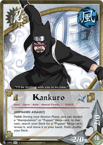 Kankuro — Naruto CCG card n1092