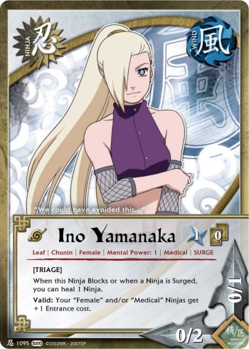 Ino Yamanaka — Naruto CCG card n1095