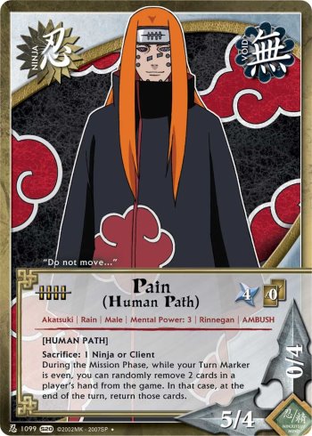 Pain (Human Path) — Naruto CCG card n1099