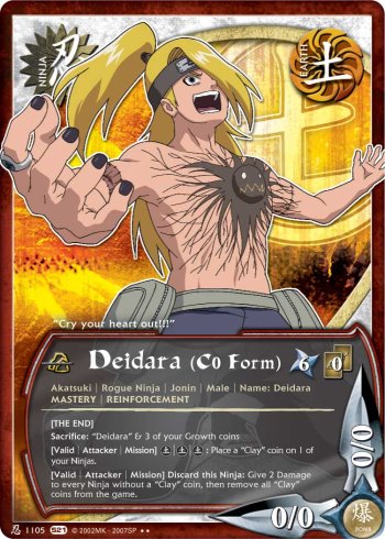 Deidara (C0 Form) — Naruto CCG card n1105