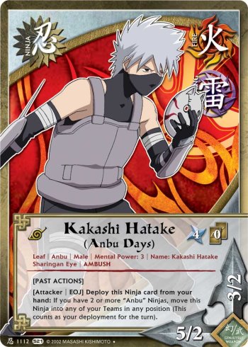 Kakashi Hatake (Anbu Days) — Naruto CCG card n1112