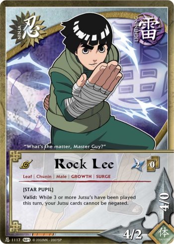 Rock Lee — Naruto CCG card n1117