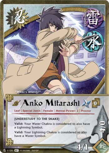 Anko Mitarashi — Naruto CCG card n1120