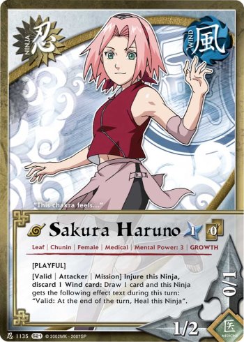 Sakura Haruno — Naruto CCG card n1135