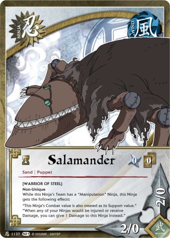 Salamander — Naruto CCG card n1137