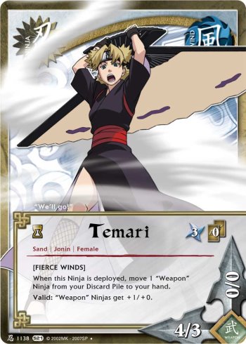 Temari — Naruto CCG card n1138