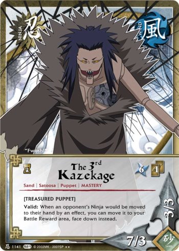 The Third Kazekage — Naruto CCG card n1141