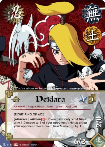Deidara — Naruto CCG card n1149