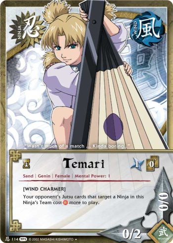 Temari — Naruto CCG card n114b