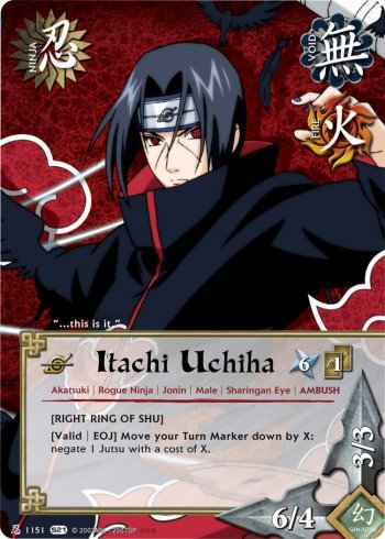 Itachi Uchiha — Naruto CCG card n1151