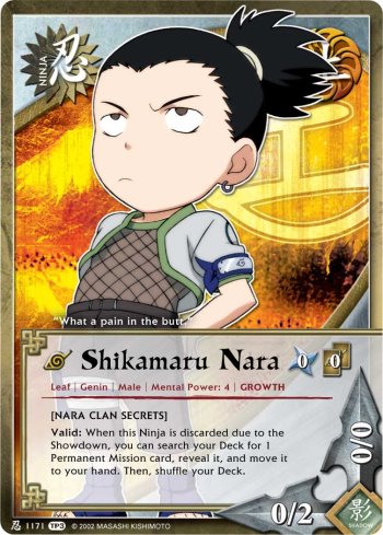 Shikamaru Nara — Naruto CCG card n1171