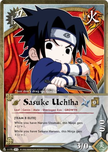 Sasuke Uchiha — Naruto CCG card n1175