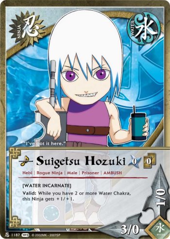 Suigetsu Hozuki — Naruto CCG card n1187