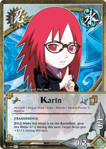 Karin — Naruto CCG card n1189