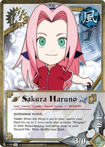 Sakura Haruno — Naruto CCG card n1195