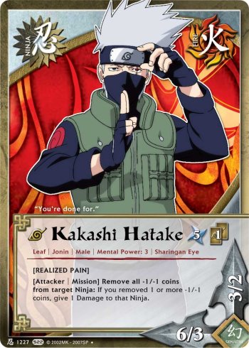 Kakashi Hatake — Naruto CCG card n1227