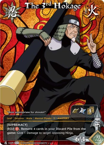 The 3rd Hokage — Naruto CCG card n1229