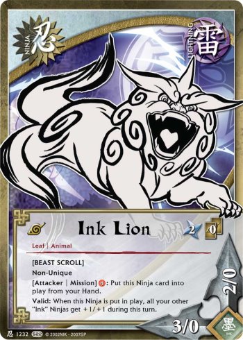 Ink Lion — Naruto CCG card n1232