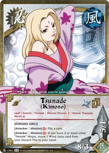 Tsunade (Kimono) — Naruto CCG card n1261