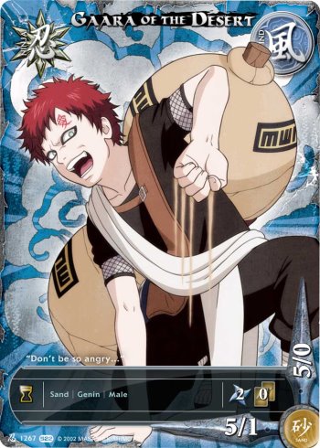 Gaara of the Desert — Naruto CCG card n1267