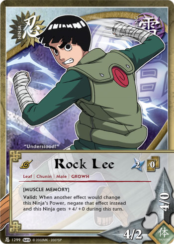 Rock Lee — Naruto CCG card n1299