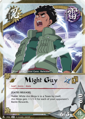 Might Guy — Naruto CCG card n1304