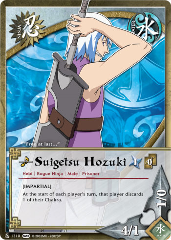 Suigetsu Hozuki — Naruto CCG card n1310