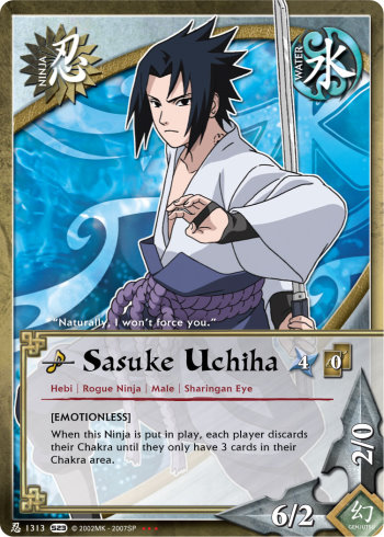 Sasuke Uchiha — Naruto CCG card n1313