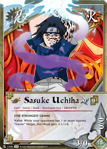 Sasuke Uchiha — Naruto CCG card n1338