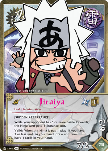 Jiraiya — Naruto CCG card n1344