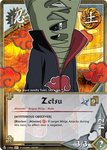 Zetsu — Naruto CCG card n1364