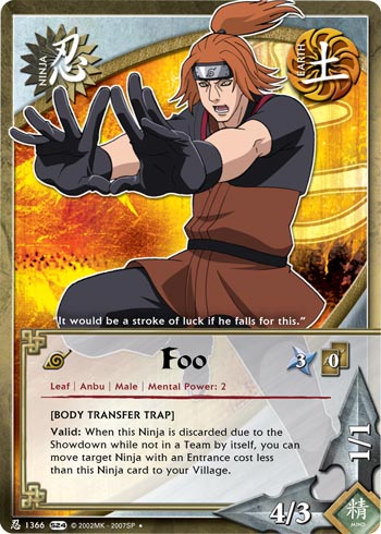 Foo — Naruto CCG card n1366