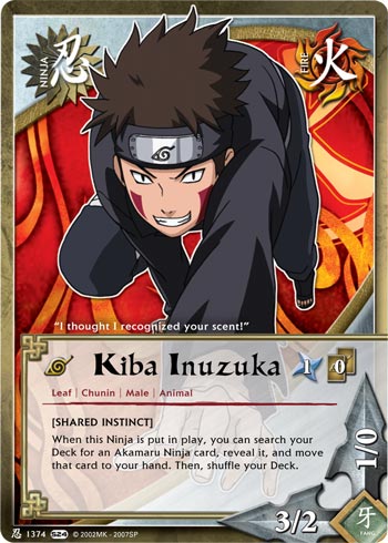 Kiba Inuzuka — Naruto CCG card n1374