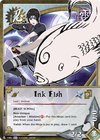Ink Fish — Naruto CCG card n1386