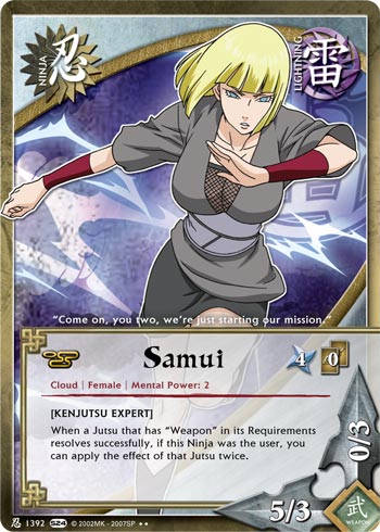 Samui — Naruto CCG card n1392