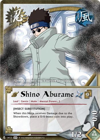 Shino Aburame — Naruto CCG card n1412