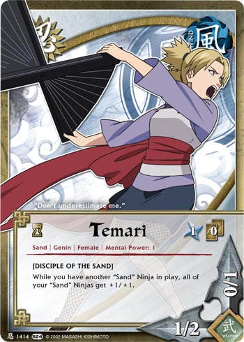 Temari — Naruto CCG card n1414