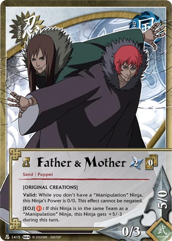 Father & Mother — Naruto CCG card n1415