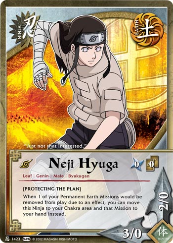 Neji Hyuga — Naruto CCG card n1423