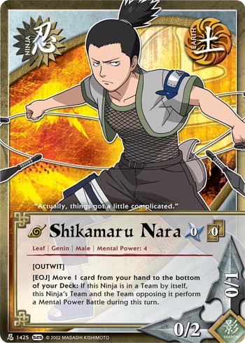 Shikamaru Nara — Naruto CCG card n1425