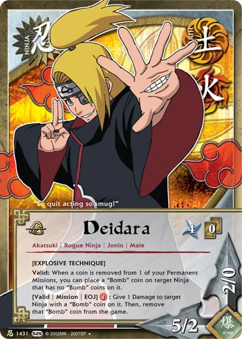 Deidara — Naruto CCG card n1431