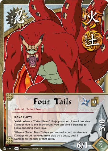 Four Tails — Naruto CCG card n1447