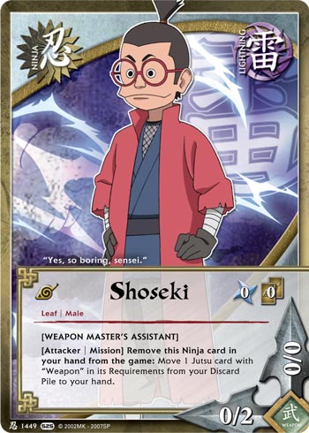 Shoseki — Naruto CCG card n1449