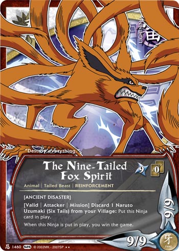 The Nine-Tailed Fox Spirit — Naruto CCG card n1460